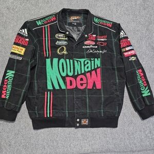 Rare* Vintage Dale Earnhardt Jr. Mountain Dew NASCAR racing jacket
